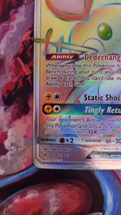 Dedenne GX (219/214) [Sun & Moon: Unbroken Bonds] LP Holofoil - Image 3