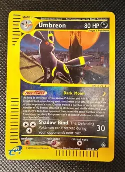 Pokemon Card-Umbreon-Acquapolis-ENG-41/147-ReverseHolo - Image 1