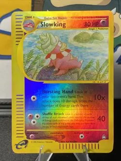 Pokemon TCG Slowking 034/147 Aquapolis Reverse Holo Rare LP Vintage 2002 - Image 1