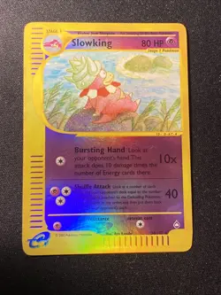 Pokemon TCG Slowking 034/147 Aquapolis Reverse Holo Rare LP Vintage 2002 - Image 5