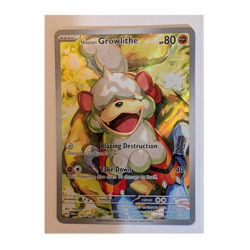 Hisuian Growlithe 181/167 Sv06 Illustration Rare Full Art Holo 80 HP Pokemon TCG - Image 1