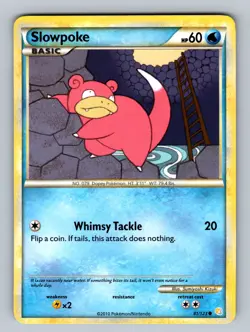 Slowpoke 81/123 Common HeartGold SoulSilver NM - LP Pokemon TCG - Image 1