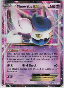 Pokemon TCG Meowstic EX Ultra Rare Generations 37/83 - Image 1