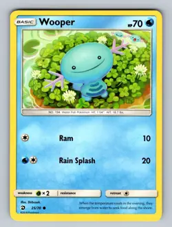 Wooper 25/70 Common Dragon Majesty NM - LP Pokemon TCG - Image 1