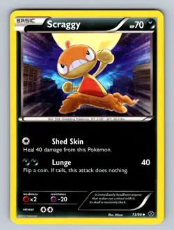 Scraggy 73/99 Uncommon Next Destinies NM - LP Pokemon TCG - Image 1
