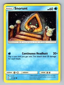 Snorunt 47/236 Common SM - Cosmic Eclipse NM - LP Pokemon TCG - Image 1