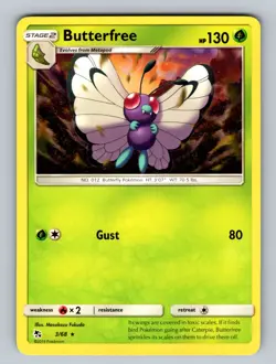 Butterfree 3/68 Rare Hidden Fates NM - LP Pokemon TCG - Image 1