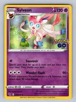 Sylveon 035/078 Holo Rare Pokemon GO NM - LP Pokemon TCG - Image 1