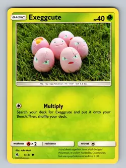 Exeggcute 1/131 Common SM - Forbidden Light NM - LP Pokemon TCG - Image 1