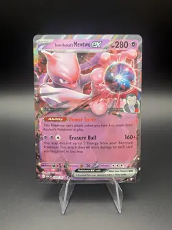 Team Rocket's Mewtwo ex 079/217 Double Rare Holo ME: Ascended Heroes Pokemon NM - Image 1