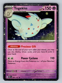 Togekiss - (Cosmos Holo) 085/197 Promo Blister Exclusives NM - LP Pokemon TCG - Image 1