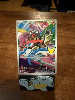 Pokemon TCG First Partner Illustration Collection GEN 7 Starters W/stickers ￼ - Image 4