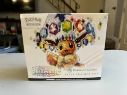 Pokemon Center Prismatic Evolutions Elite Trainer Box Factory Sealed - Image 1