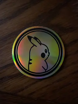 Pokemon TCG Pokemon GO Pikachu gold coin Large - Pack Fresh! - Image 4
