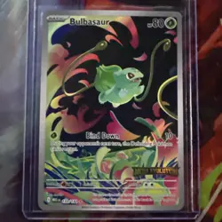 Pokemon TCG Bulbasaur IR 133/132 Mega Evolutions Stamped Promo - NM - Image 1