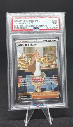 2024 POKEMON SSP EN-SURGING SPARKS #245 JASMINE'S GAZE PSA 9 - Image 1