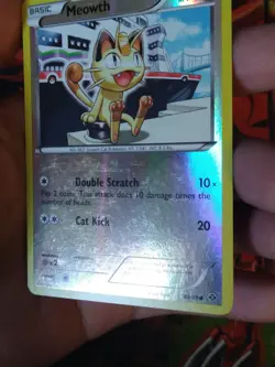 Meowth - 80/99 - Mirror Reverse Holo Promo - BW: Next Destinies Pokemon TCG LP - Image 3