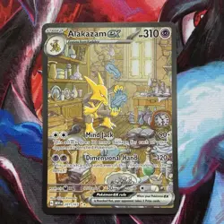 Pokemon Alakazam EX 201/165 Scarlet & Violet 151 Special Illustration Rare - Image 1