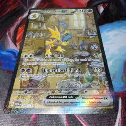 Pokemon Alakazam EX 201/165 Scarlet & Violet 151 Special Illustration Rare - Image 4