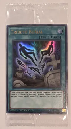 YU-GI-OH, TRIBUTE BURIAL, PLAYSET, LOST ART PROMO, LART-EN053, NEW, SHIPS IN BOX - Image 2