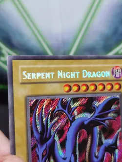 Yugioh Serpent Night Dragon MRL-103 Secret Rare 1st Ed NM Double Stamped Name - Image 3