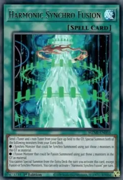 Yugioh! LP Harmonic Synchro Fusion - MZMI-EN035 - Ultra Rare - 1st Edition Light - Image 1
