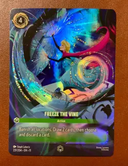 Disney Lorcana Freeze the Vine 231/204 Enchanted Winterspell NM - Image 1