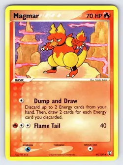 Magmar 44/109 2004 EX Team Rocket Returns Pokemon Card TCG Uncommon - VLP - Image 1