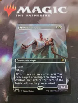 Mtg. Restoration Angel. Foil Borderless. Innistrad Remastered. Pack Fresh - Image 1