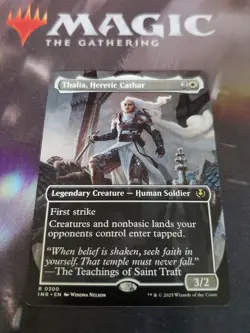 Mtg. Thalia, Heretic Cathar. Borderless. Innistrad Remastered. Pack Fresh - Image 1