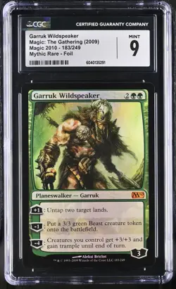 GARRUK WILDSPEAKER 2010 Core Set Foil Mythic CGC 9 MTG [Nostalgium] - Image 1