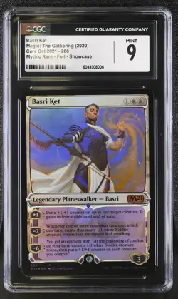 BASRI KET 2021 Core Set Showcase Foil Mythic CGC 9 MTG [Nostalgium] - Image 1