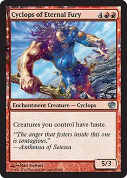 Cyclops of Eternal Fury - Light Play MTG Journey into Nyx - Image 1