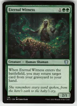 MTG Eternal Witness U Commander: Innistrad: Midnight Hunt 138 LP - Image 1