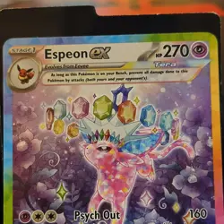 Pokemon Espeon ex Special Illustration Rare Holo Card 155/131 Stage 1 Sv Prisma… - Image 2