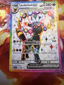 Umbreon EX SVP EN 176 Black Star Promo Full Art Pokemon TCG Card - Image 1