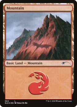 Mountain (Secret Lair 564) FOIL Promo NM Land Basic Land MAGIC MTG CARD ABUGames - Image 1