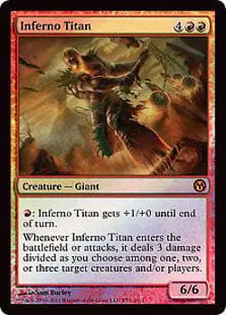 Inferno Titan (Duels of the Planeswalkers 2012 PS3) FOIL Promo NM CARD ABUGames - Image 1