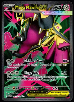 Pokemon TCG Mega Mawile ex 162/132 2025 Mega Evolution Ultra Rare Card - LP - Image 1
