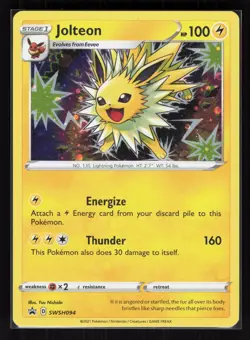 Jolteon Holo Promo Pokemon SWSH: Sword & Shield Promo Cards SWSH094 LP - Image 1