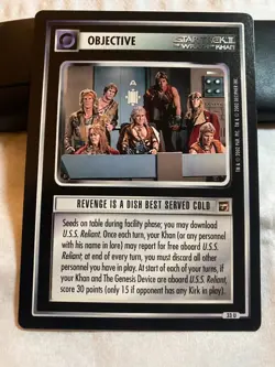 Star Trek CCG 1E TMP Set REVENGE IS A DISH BEST SERVED COLD Card - Image 1