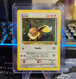 🦊 Eevee – #55/82 – Team Rocket Unlimited – Common – NM (Raw) Pokemon Card - Image 1