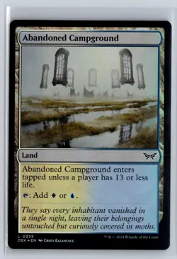 FOIL Abandoned Campground Duskmourn Common - MTG Magic the Gathering Card - Image 1