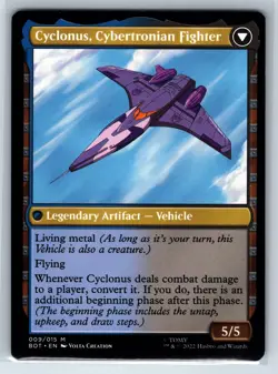 CYCLONUS, THE SABOTEUR 9 UNIVERSES BEYOND: TRANSFORMERS MAGIC: THE GATHERING NM - Image 2