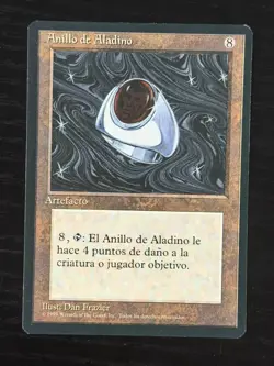 MTG MAGIC Foreign Black Border Spanish Aladdin's Ring Near Mint - Free Returns! - Image 1