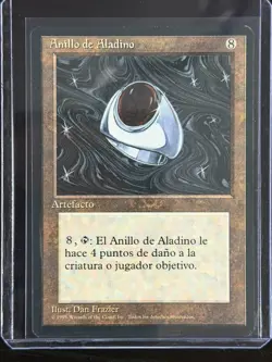 MTG MAGIC Foreign Black Border Spanish Aladdin's Ring Near Mint - Free Returns! - Image 3
