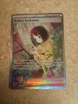 Pokemon 2023 Scarlet & Violet 151 Erika's Invitation SAR #203/165 - Image 1