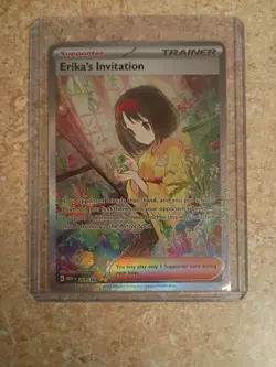 Pokemon 2023 Scarlet & Violet 151 Erika's Invitation SAR #203/165 - Image 3