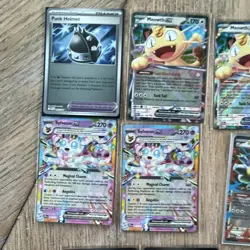 Pokemon TCG Holo EX Card Lot Meowth GX, Sylveon GX, Mega Clefable GX, Kangaskhan - Image 2