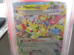 2024 POKEMON SSP EN-SURGING SPARKS PIKACHU EX #057PSA 9 - Image 5
